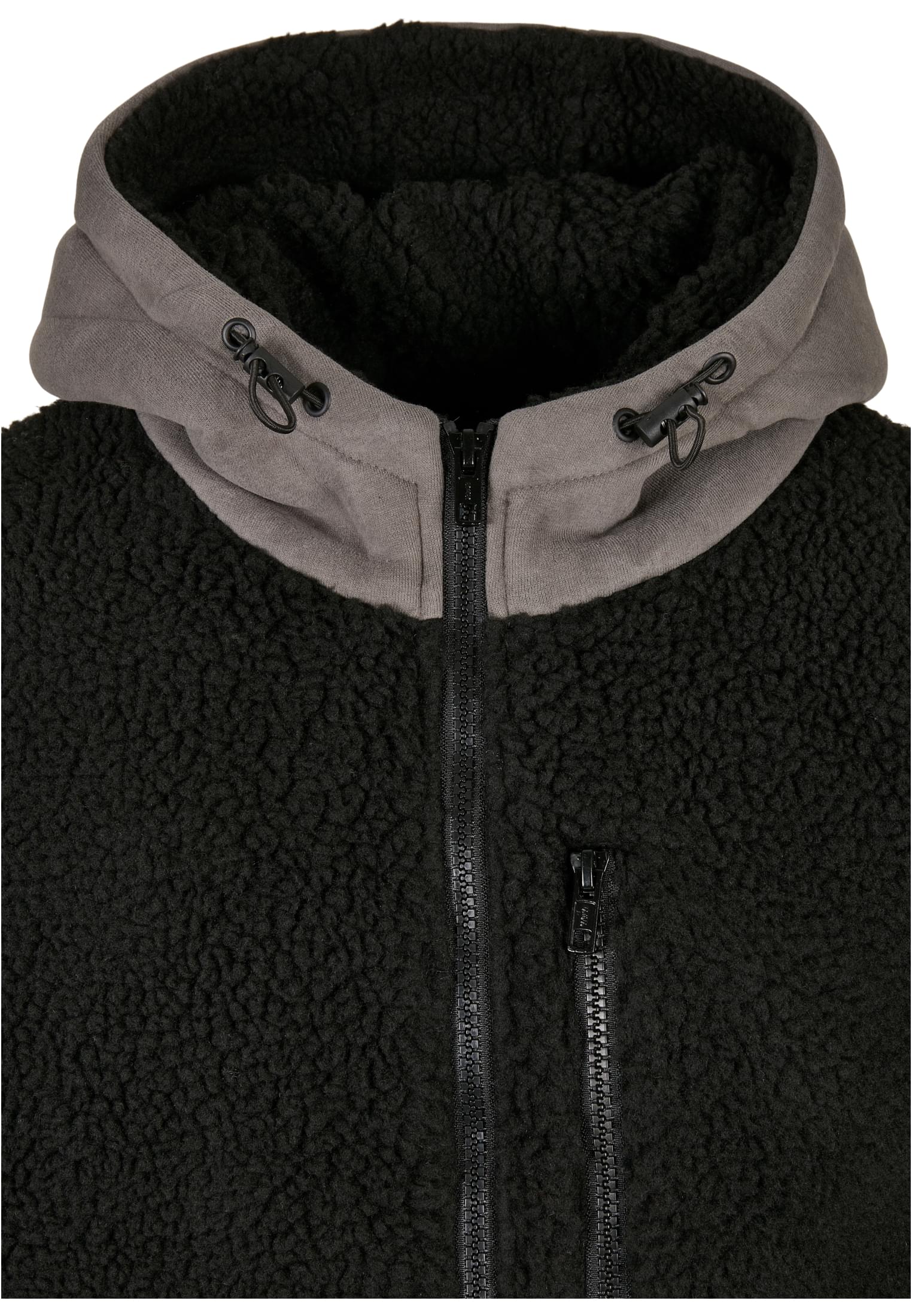 TB 4486 hooded sherpa jacket